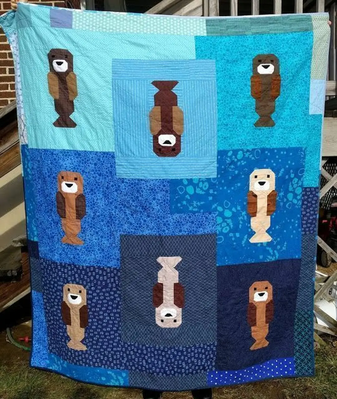 Otter Quilt Tdhpa and Home Decor