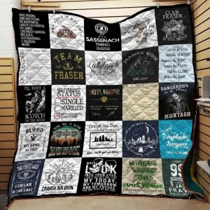 Outlander Collage Blanket Th10072019 Quilt and Home Decor
