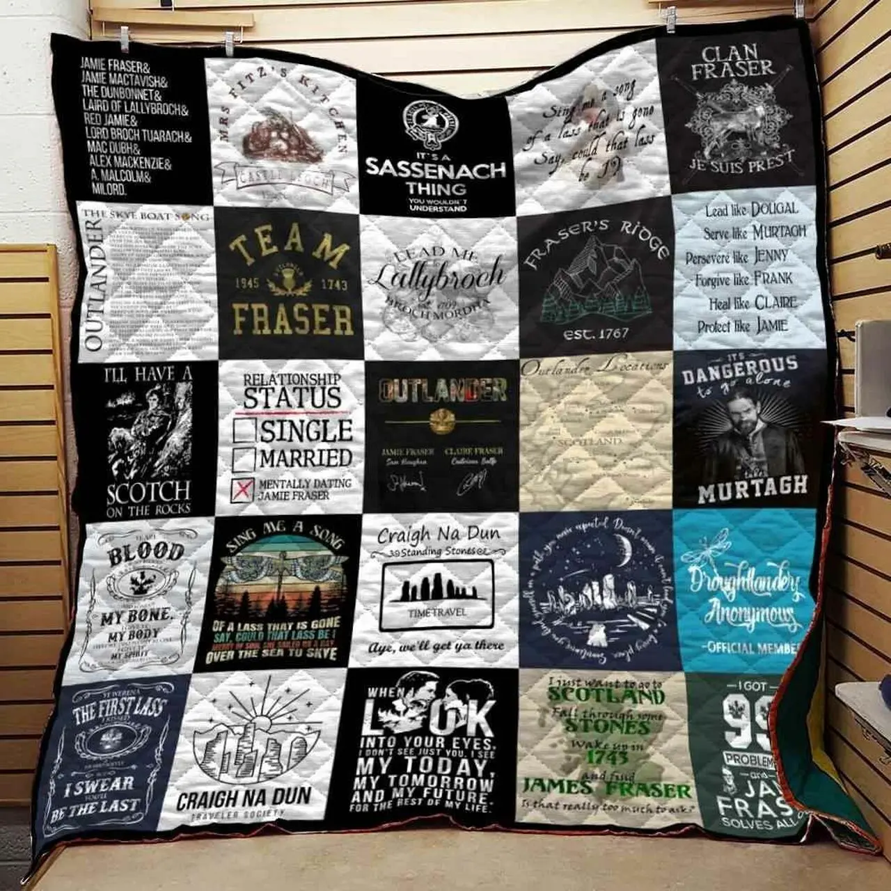 Outlander Collage Blanket Th10072019 Quilt and Home Decor