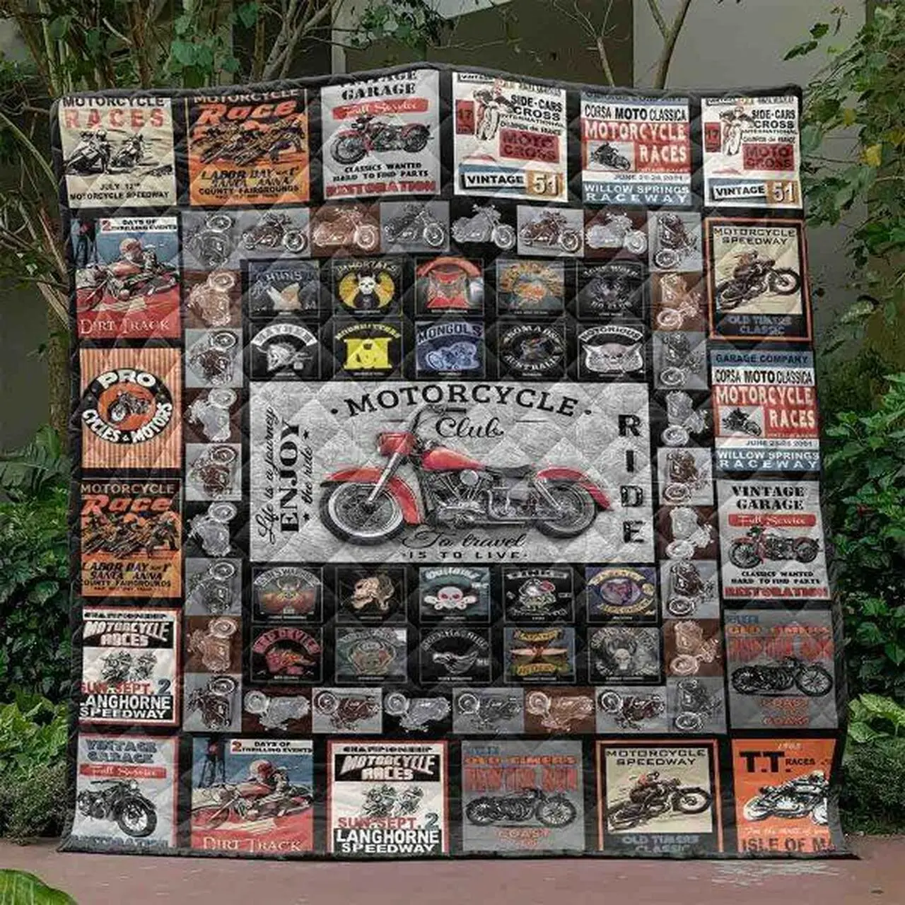 Outlaw Motorcycle Gangs Quilt Blanket Ht10 Quilt and Home Decor