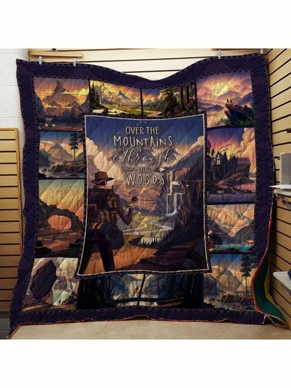 Over The Mountains Cla270642 Quilt Blanket and Home Decor