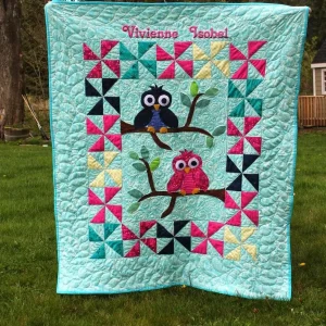 Owl Cla010767 Quilt Blanket and Home Decor