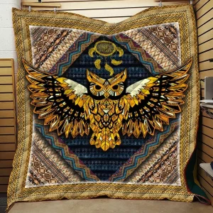 Owl JFJ10961 3D Customized Quilt 2707 and Home Decor