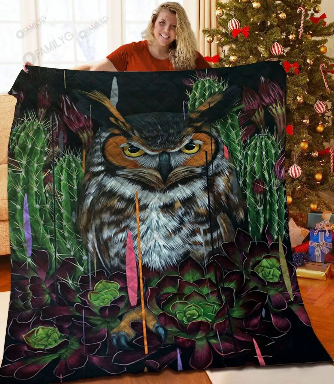 Owl NT2309172CL Quilt Blanket and Home Decor