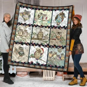 Owl Quilt Blanket Dhc09121559Dd and Home Decor