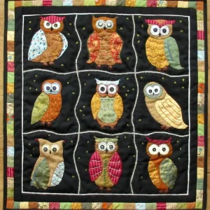 Owl Quilt Tdhte and Home Decor