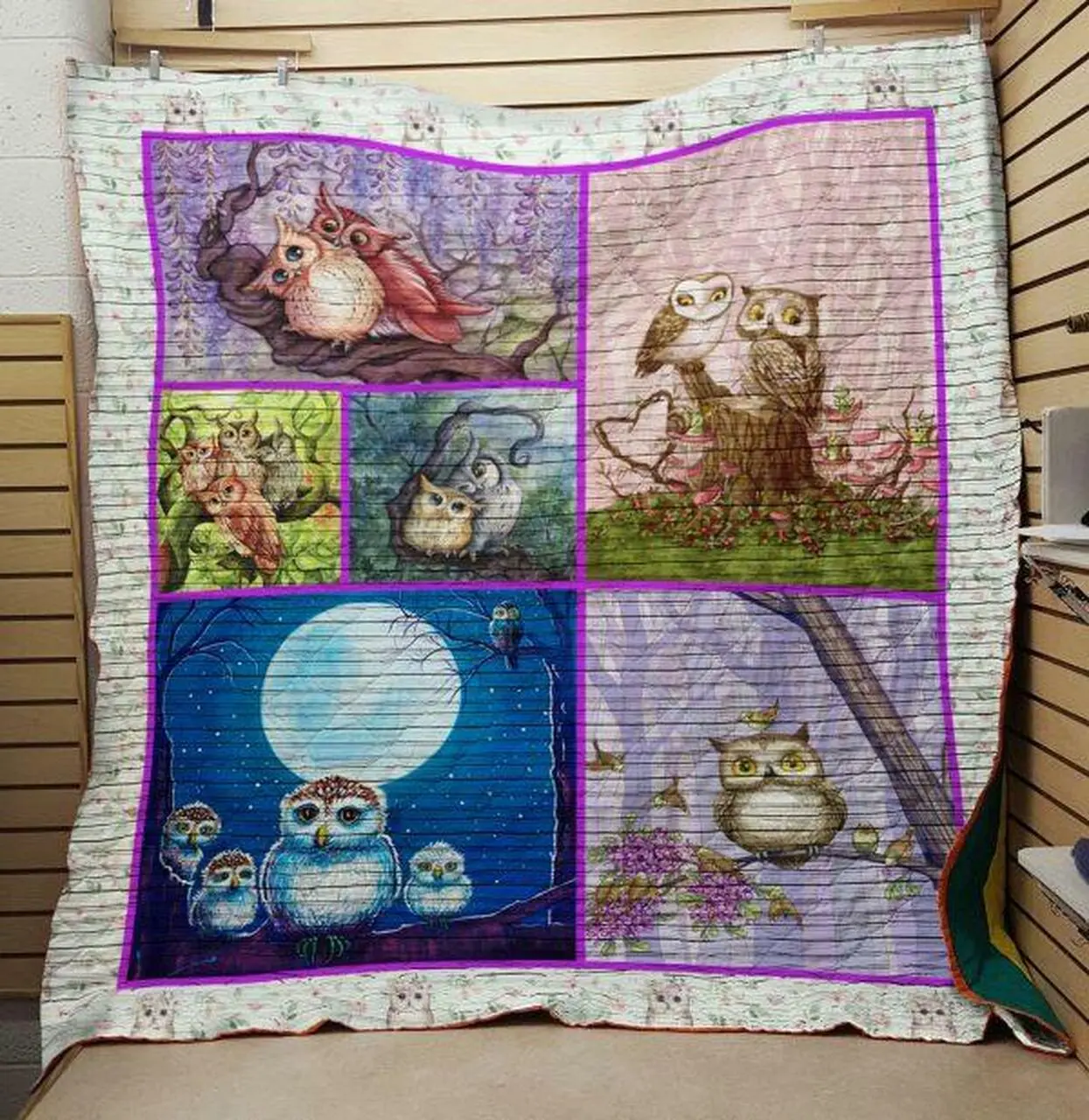 Owl Quilt V10 and Home Decor
