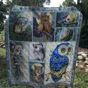 Owl Quilt V12 and Home Decor