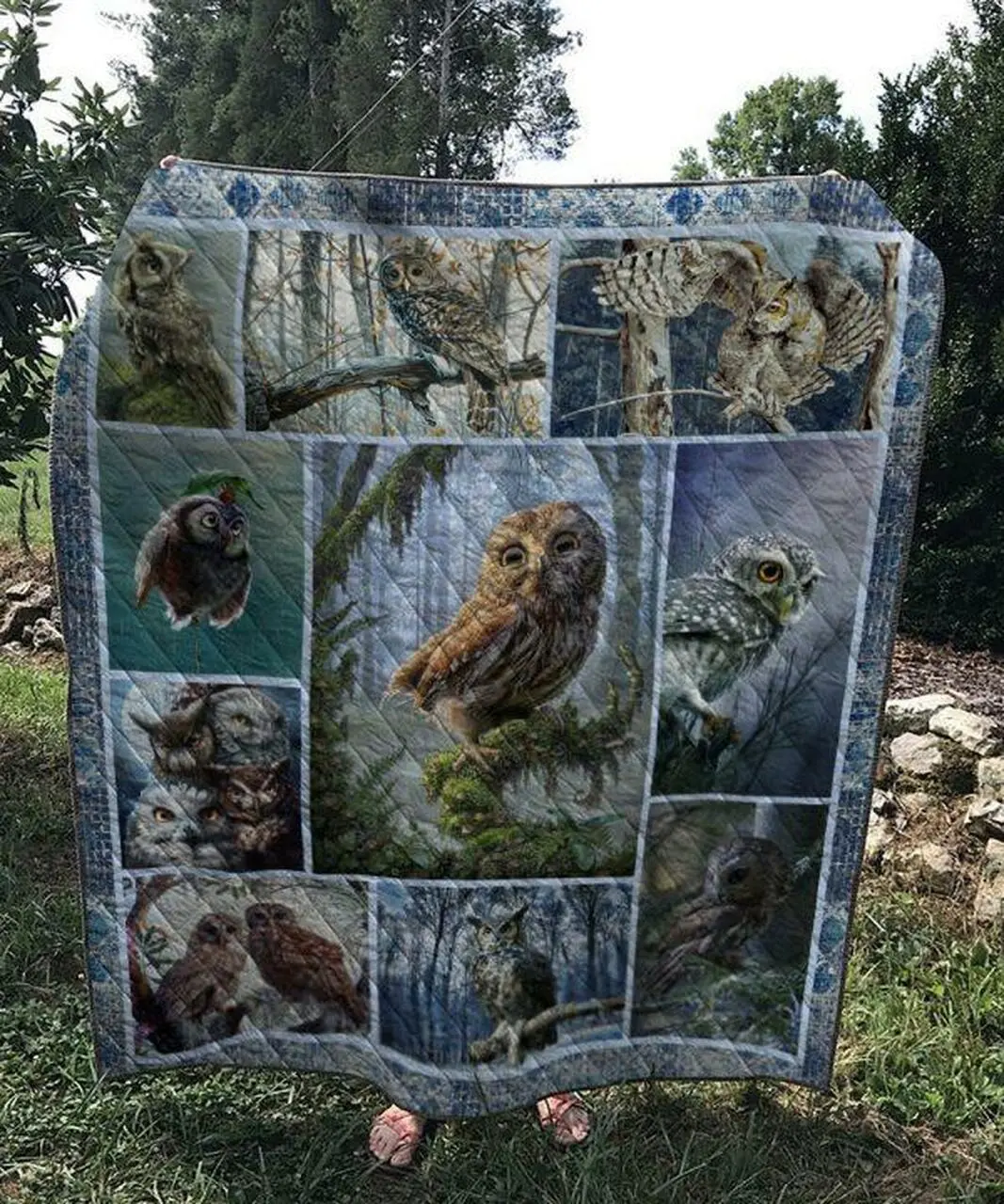 Owl Quilt V13 and Home Decor
