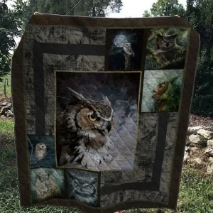 Owl Quilt V19 and Home Decor