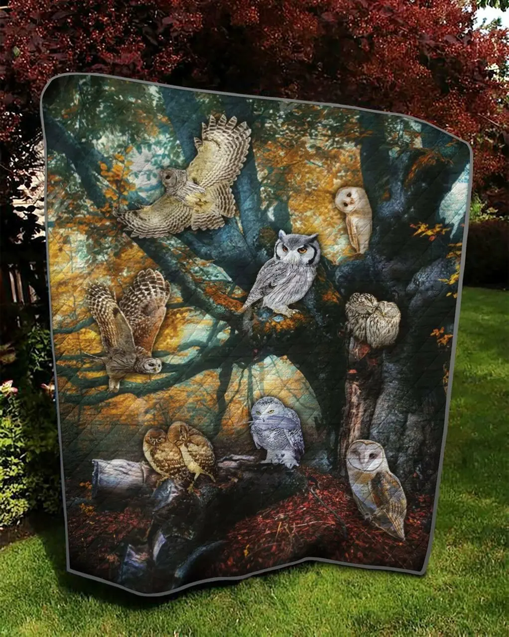 Owl Vd Quilt Tdhvz and Home Decor