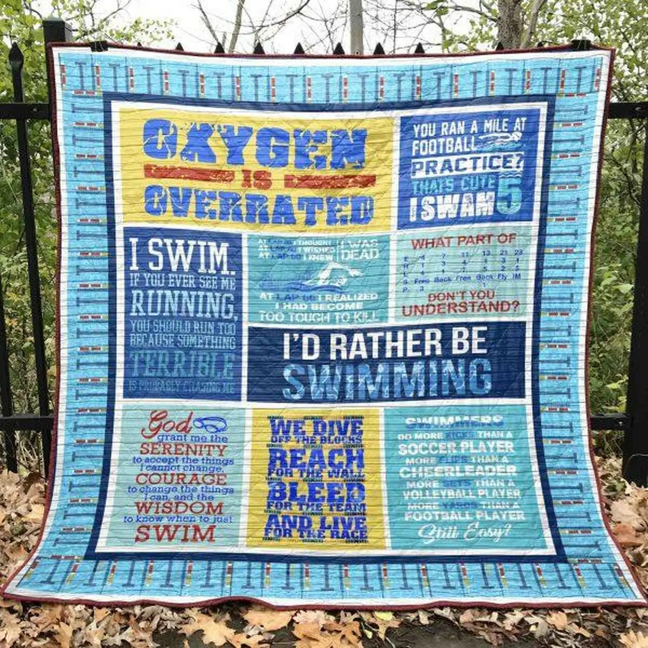 Oxygen Is Overrated Quilt Blanket Aq55 Quilt and Home Decor