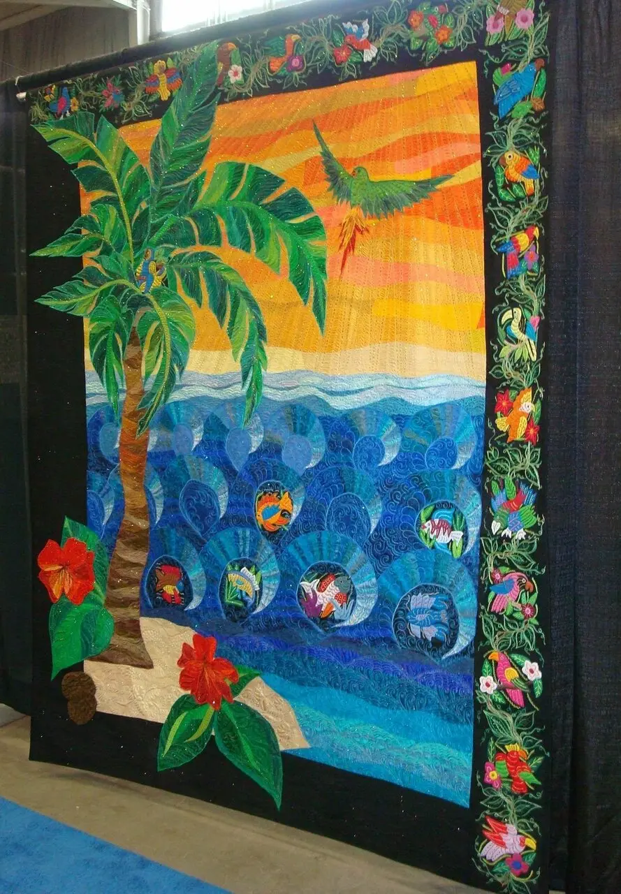 Palm Tree Quilt Tdhop and Home Decor