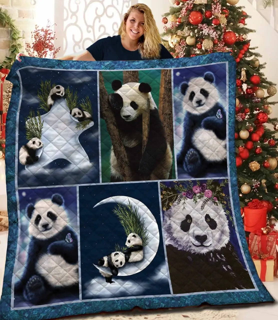 Panda Quilt Blanket Bbb251005Mh and Home Decor