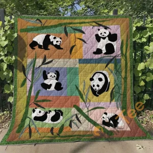 Panda Ver1 Blanket TH2906 Quilt and Home Decor