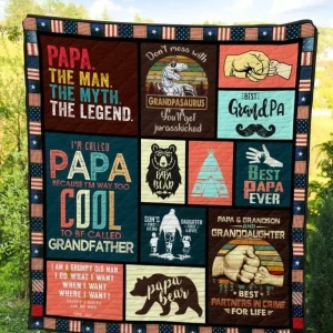 Papa Quilt Blanket Quilt and Home Decor