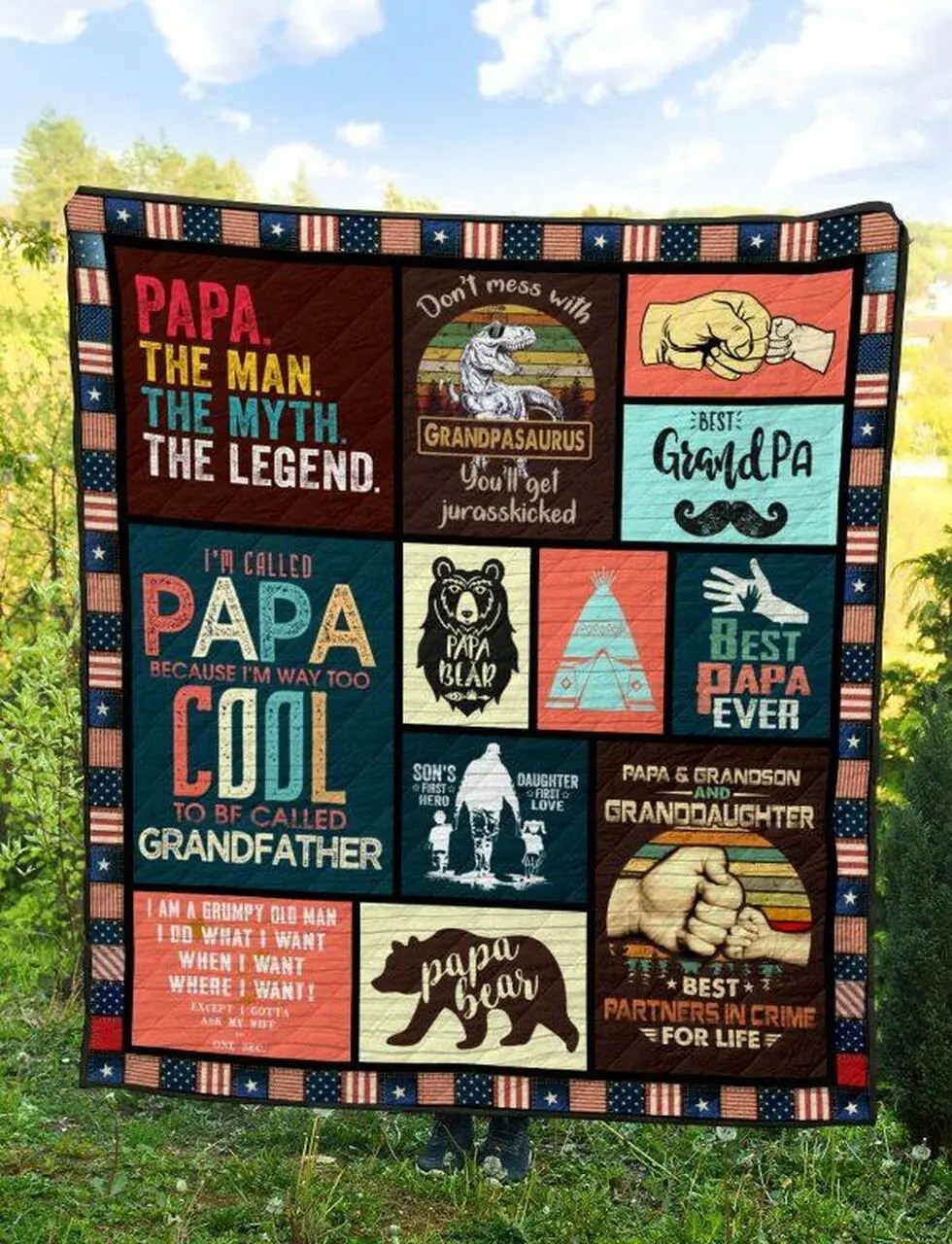Papa Quilt Blanket Quilt and Home Decor