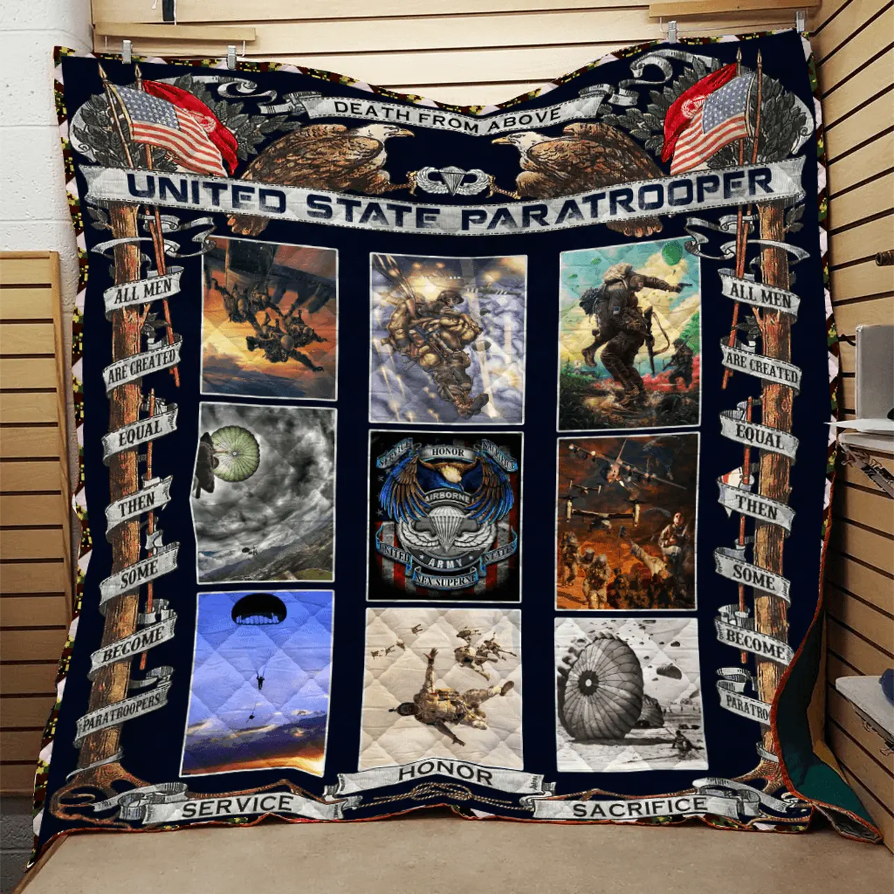 Paratrooper Quilt Aec and Home Decor