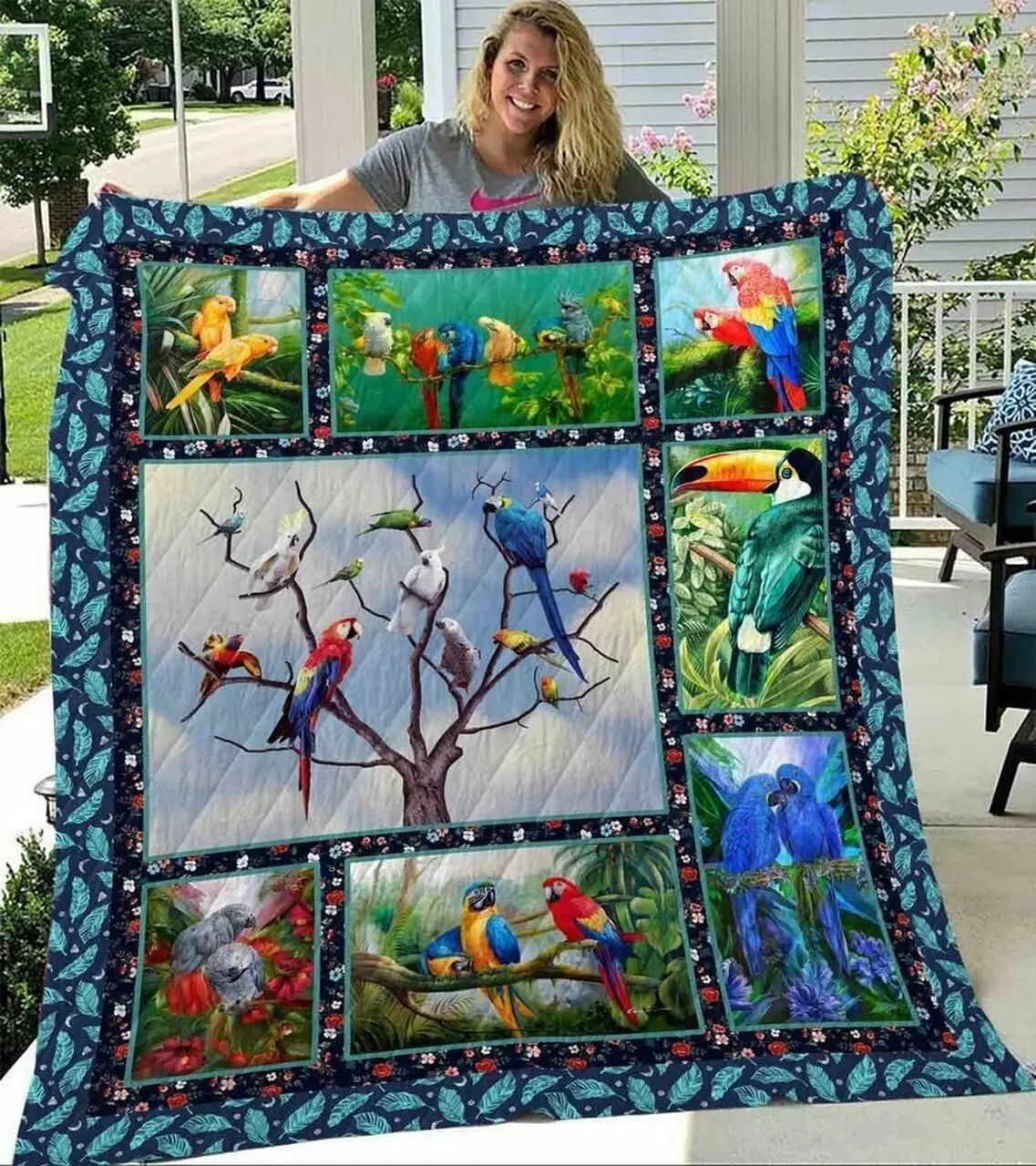 Parrot E Quilt Derqcb and Home Decor