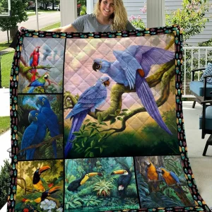 Parrot Quilt Blanket Dhc13123025Vt and Home Decor