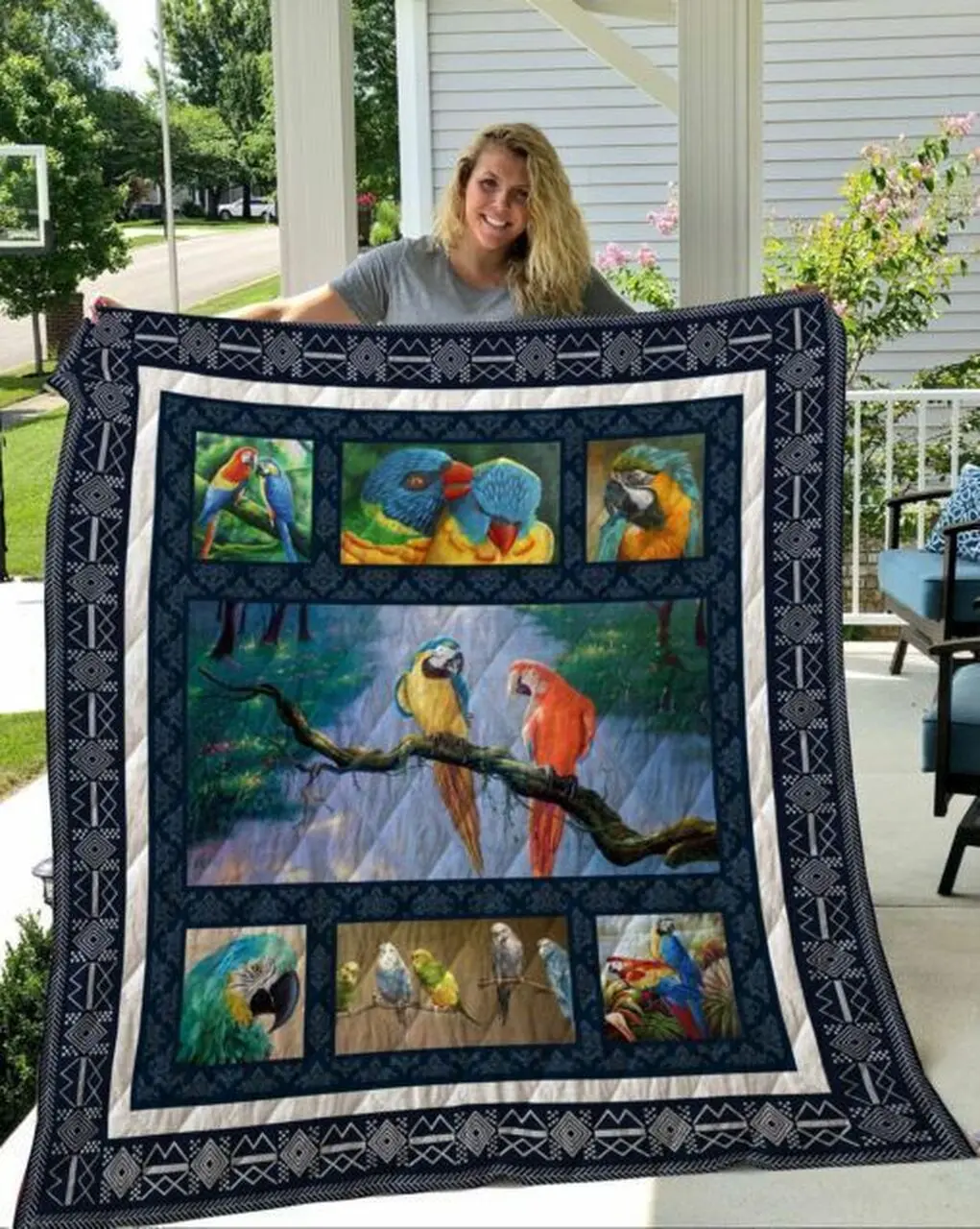 Parrot Quilt Tdhee and Home Decor