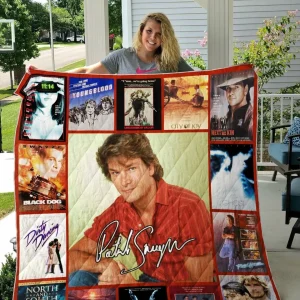 Patrick Swayze Quilt Blanket 01 and Home Decor