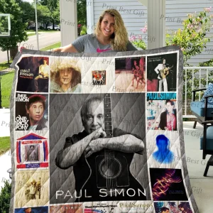 Paul Simon Poster Quilt 2 and Home Decor