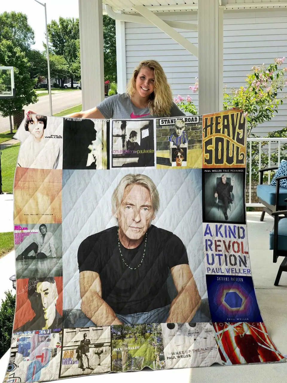 Paul Weller Quilt Blanket and Home Decor