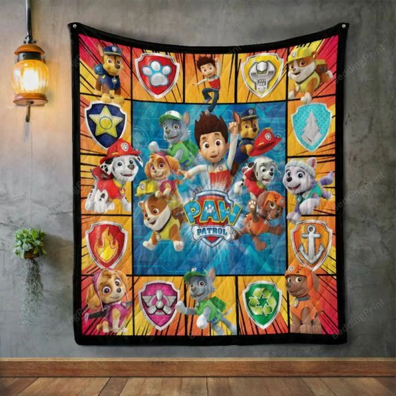 Paw Patrol Style2 Quilt Blanket and Home Decor