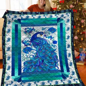 Peacock JFJ11159 3D Customized Quilt 2707 and Home Decor