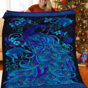 Peacock JFJ11183 3D Customized Quilt 2707 and Home Decor