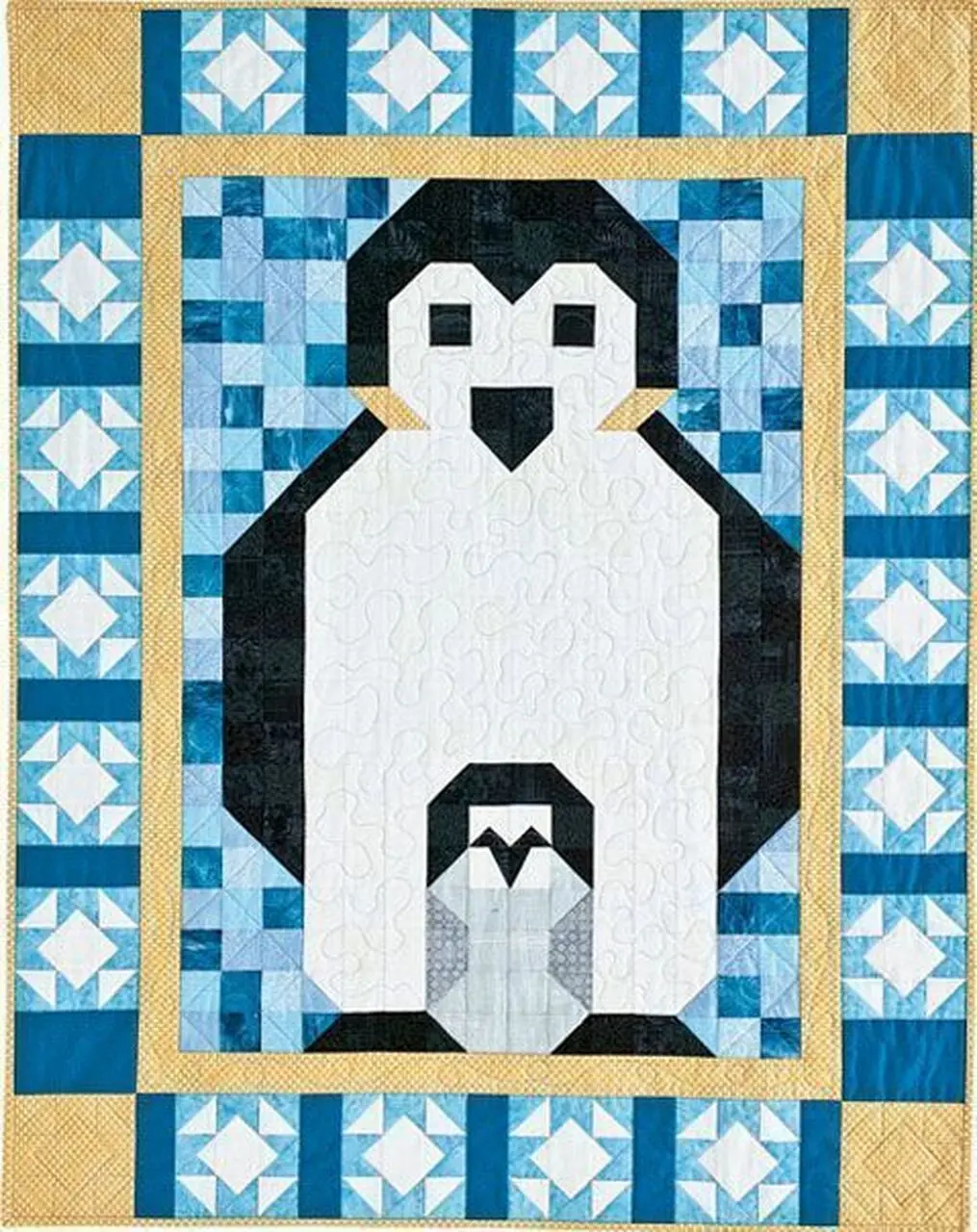 Penguin Quilt Tdhic and Home Decor