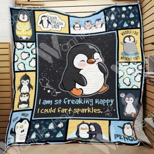 Penguin Quilt Vcx and Home Decor