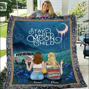 Personalized Stay Wild Moon Child Quilt Dnstyles and Home Decor