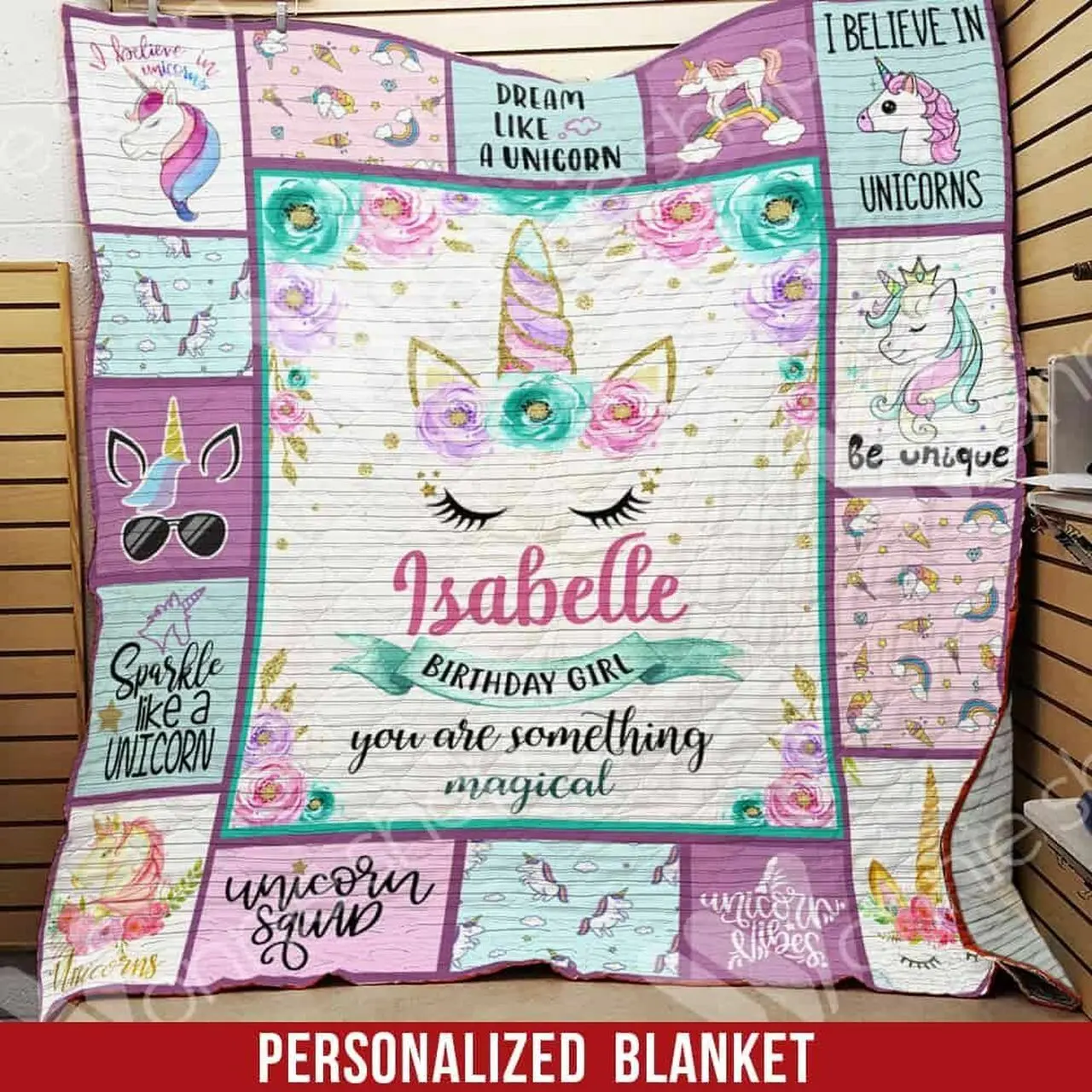 Personalized Unicor Quilt Cyk and Home Decor