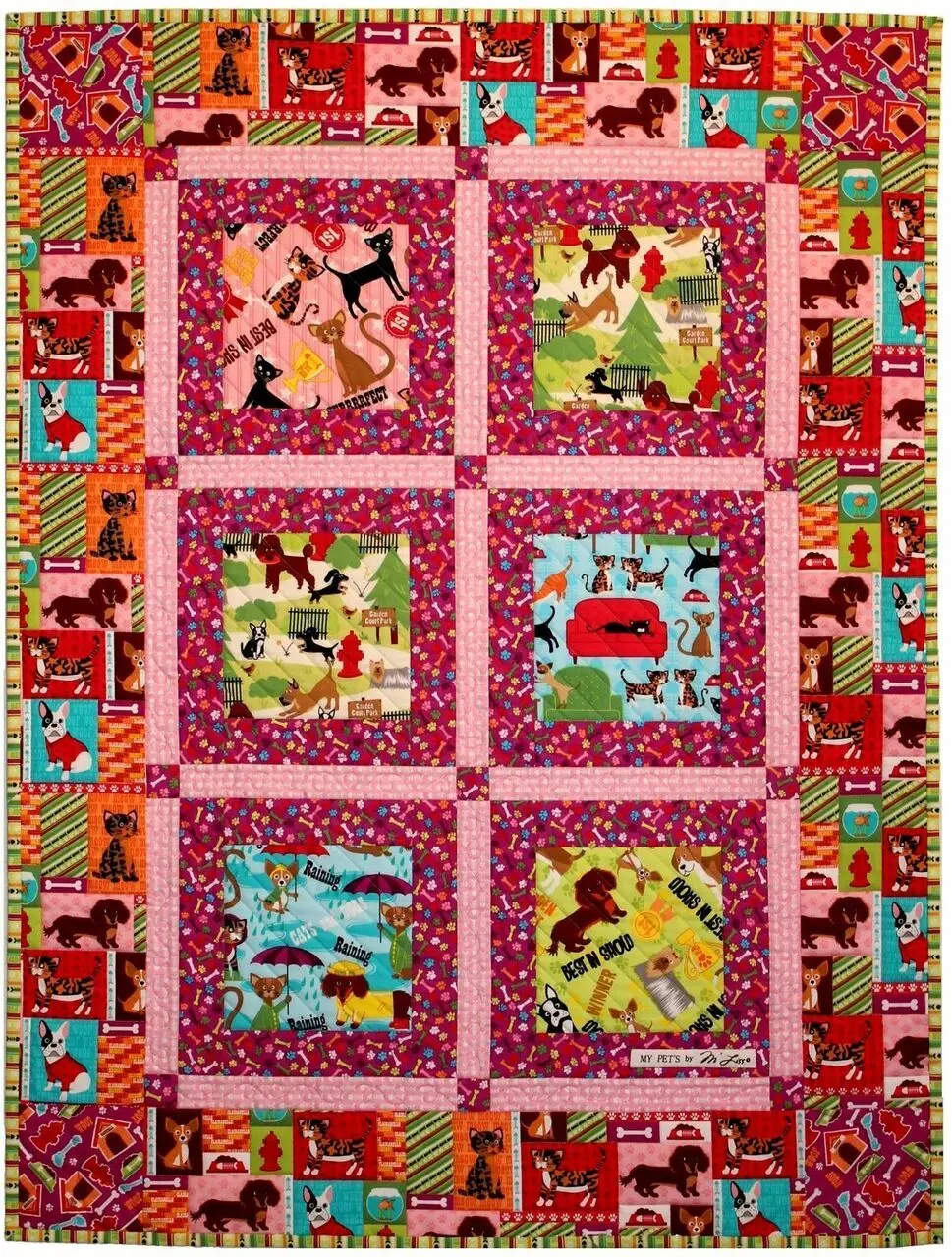 Pet Life Quilt Tdhik and Home Decor