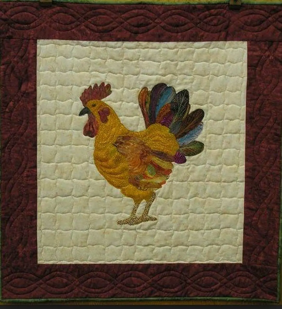 Petaluma Rooster Cla2210360Q Quilt Blanket and Home Decor