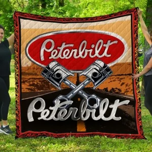 Peterbilt Quilt Blanket and Home Decor