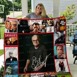 Philip Seymour Hoffman Quilt Blanket 01 and Home Decor