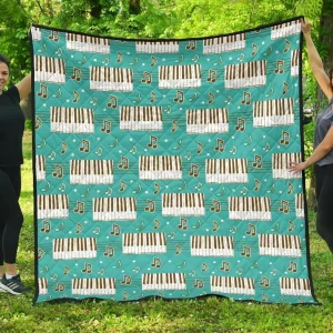 Piano Cl12100524Mdq Quilt Blanket and Home Decor