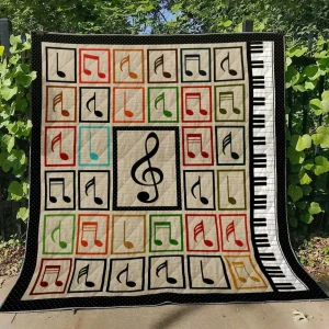 Piano Nn140619 Quilt Blanket and Home Decor