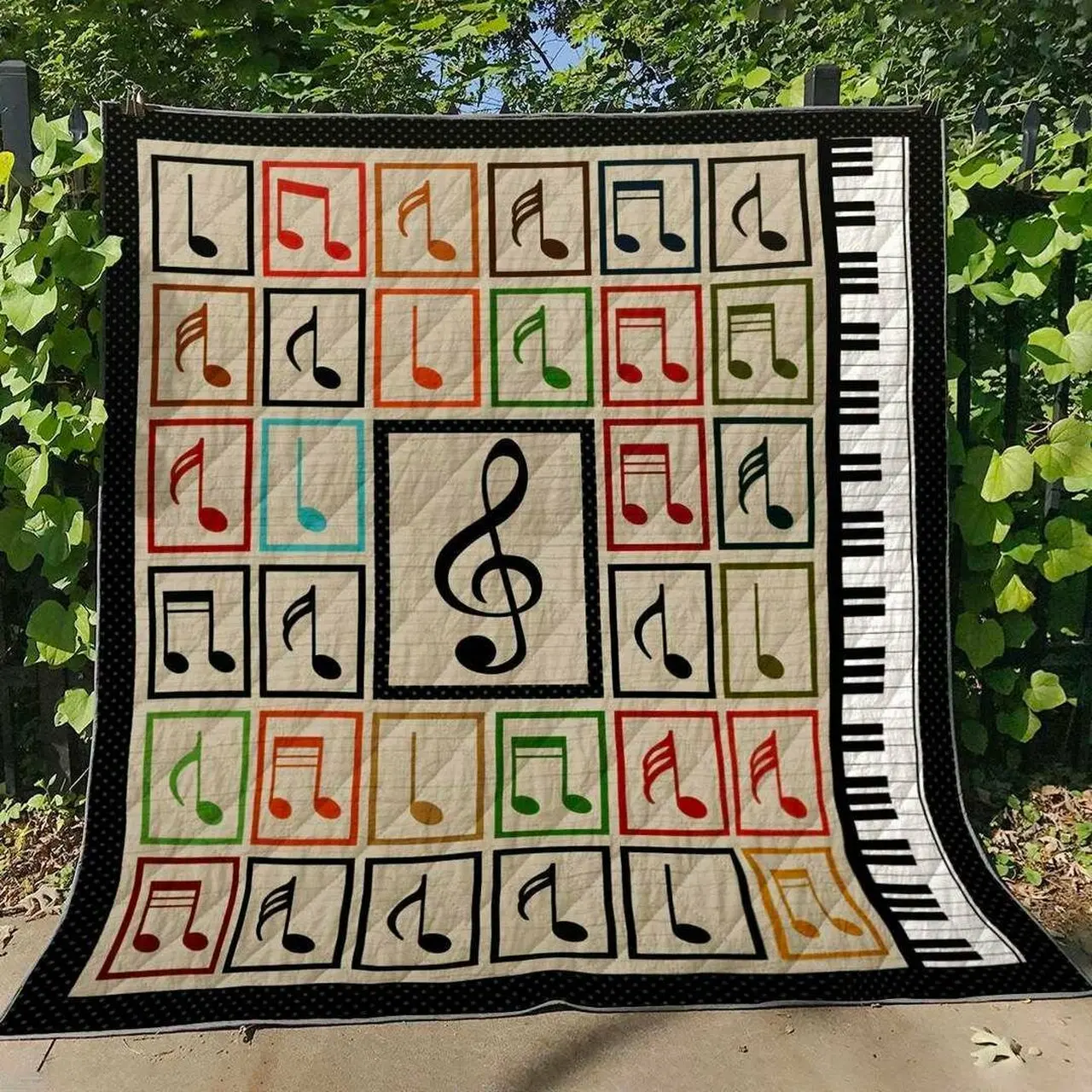 Piano Nn140619 Quilt Blanket and Home Decor