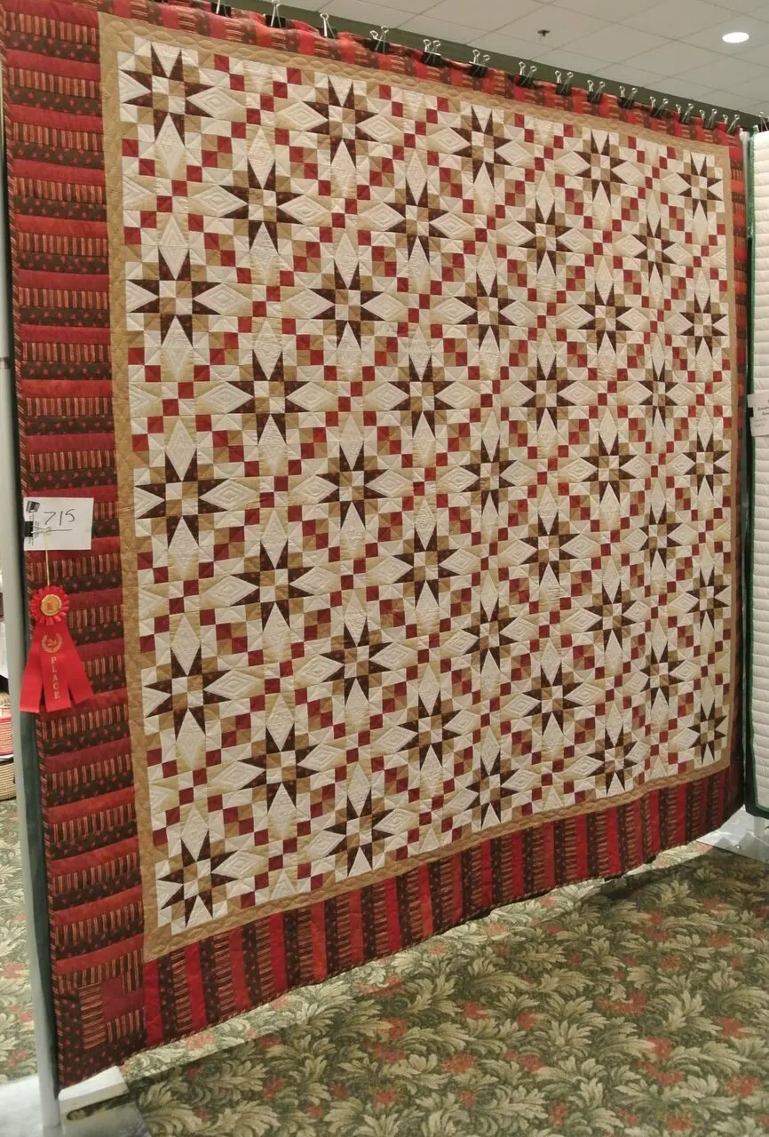 Pieced Star Quilt Tdhrf and Home Decor