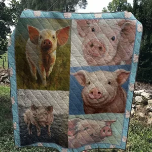 Pig 5 Quilt and Home Decor