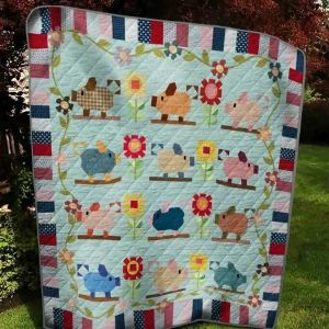Pig Quilt Tdhmo and Home Decor