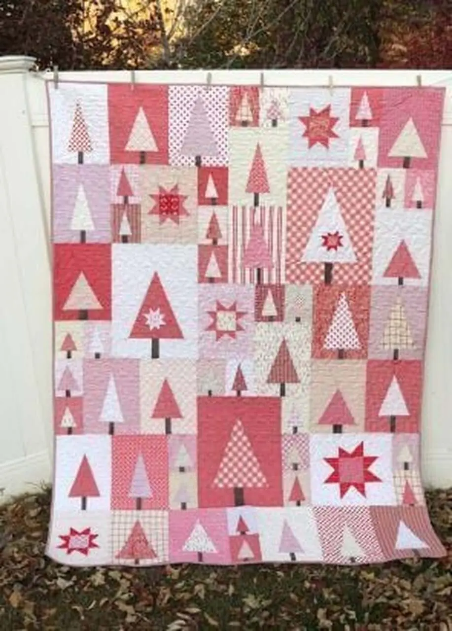 Pine Hollow Patchwork Forest Quilt Tdhho and Home Decor