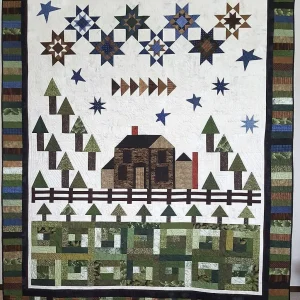 Pine Tree And House Quilt Tdhmy and Home Decor