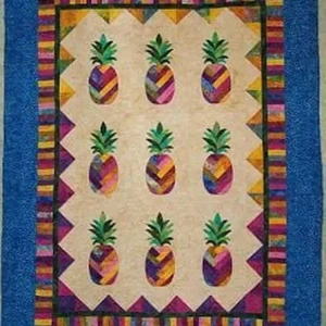 Pineapple Cla1110418Q Quilt Blanket and Home Decor
