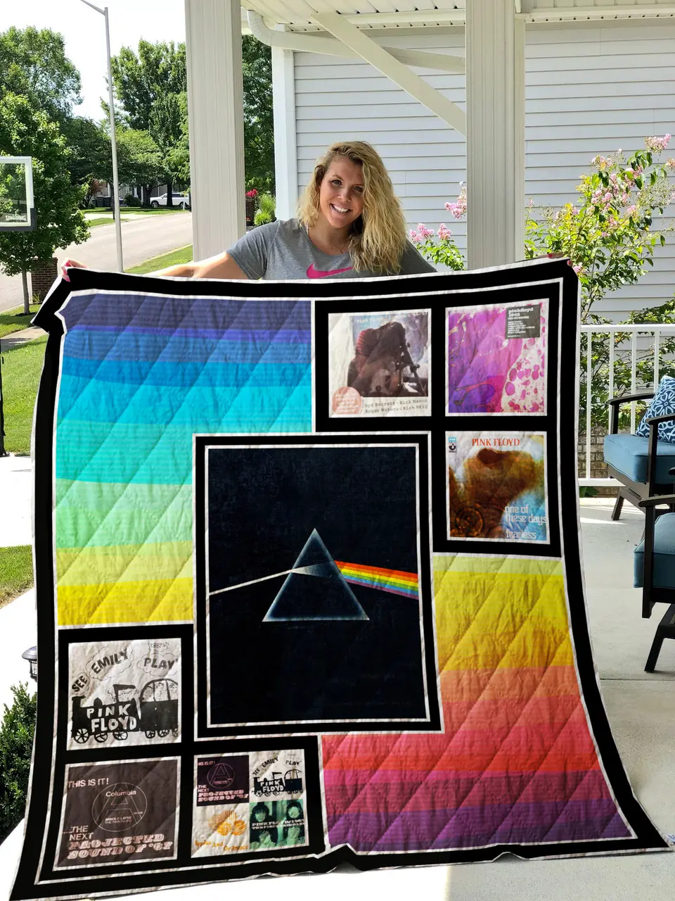 Pink Floyd Ep Quilt Blanket For Fans and Home Decor