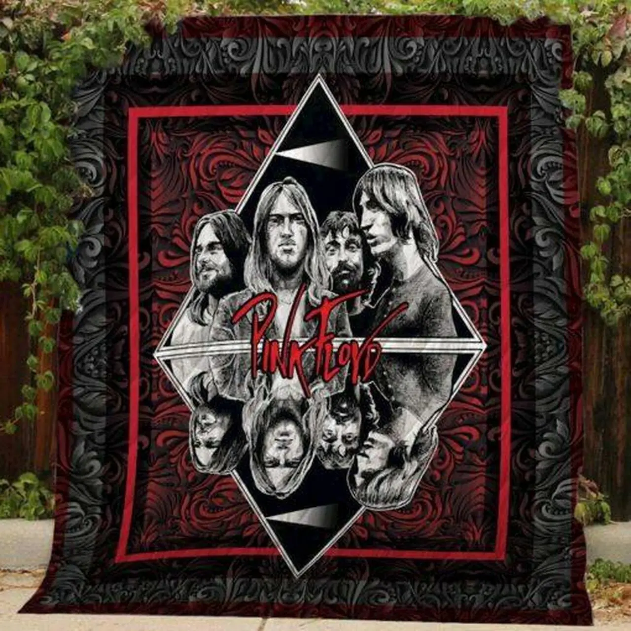 Pink Floyd Quilt V4 and Home Decor